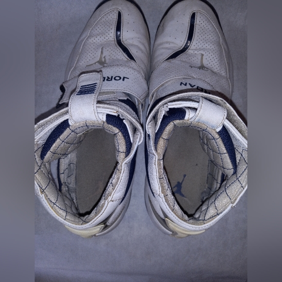 Nike Men's Air Jordan T4G 313527-102 White Blue Basketball Shoes Sneaker… - Picture 6 of 10